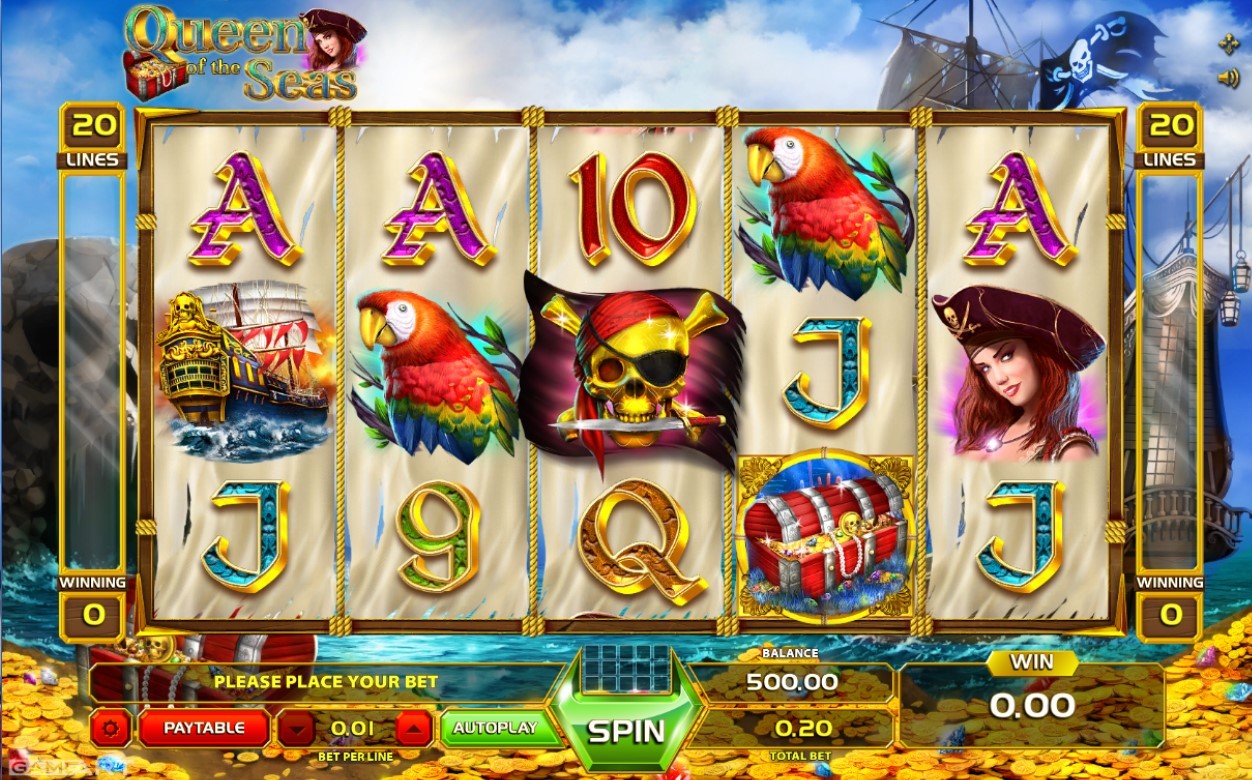 Queen of the Seas Slot Gameplay