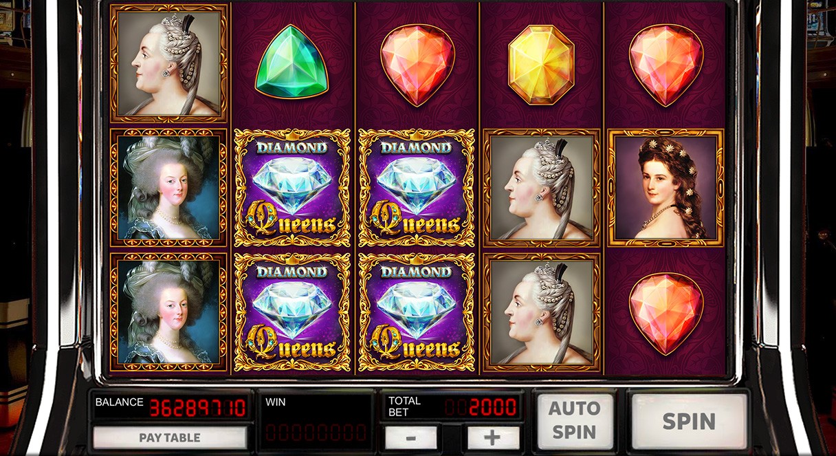 Queens & Diamonds Slot Gameplay