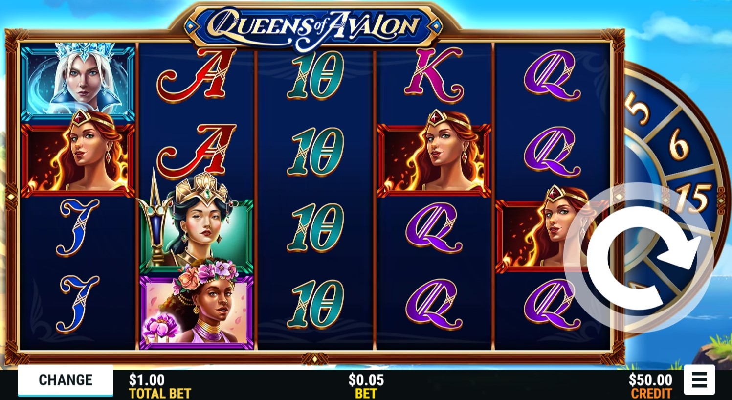 Queens of Avalon Slot Gameplay