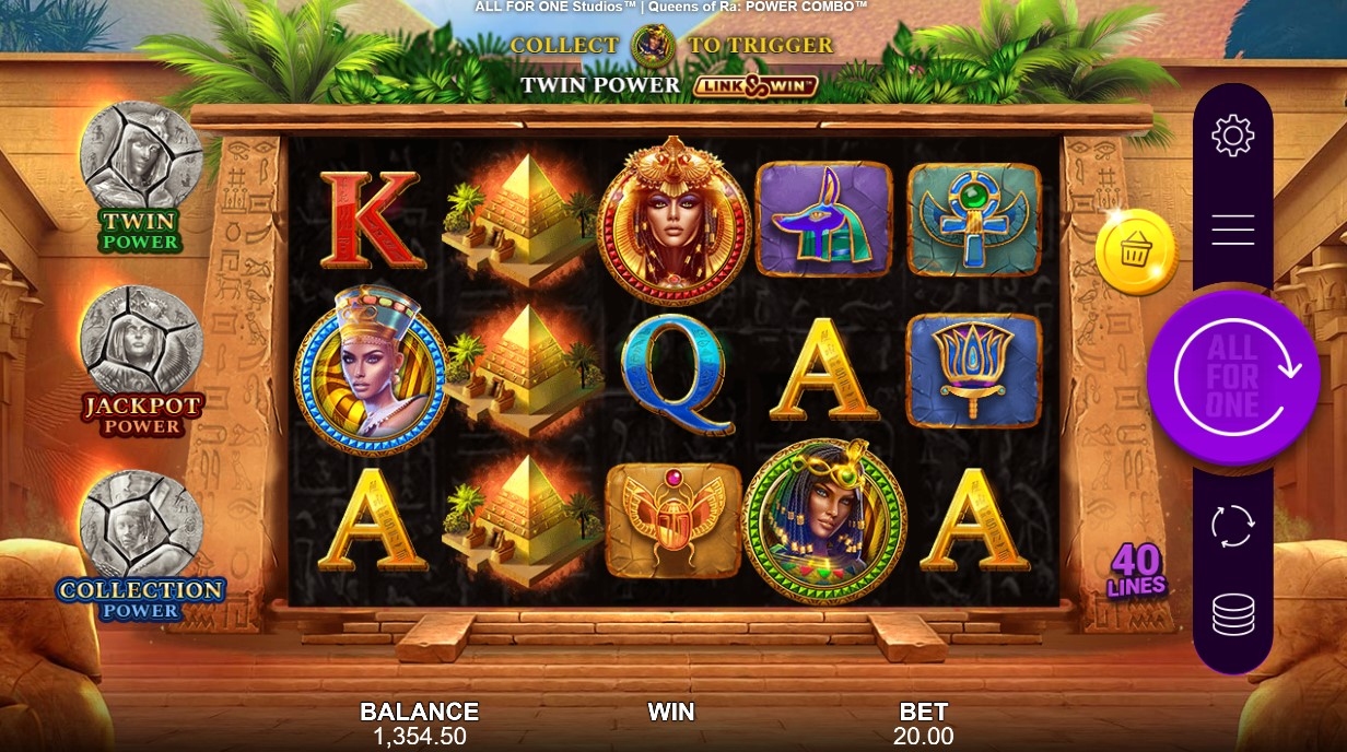 Queens of Ra: POWER COMBO Slot Gameplay