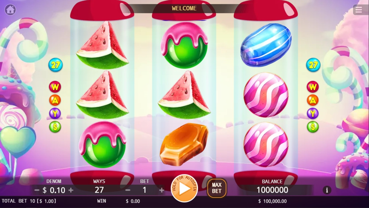 Quick Play Candy Slot Gameplay