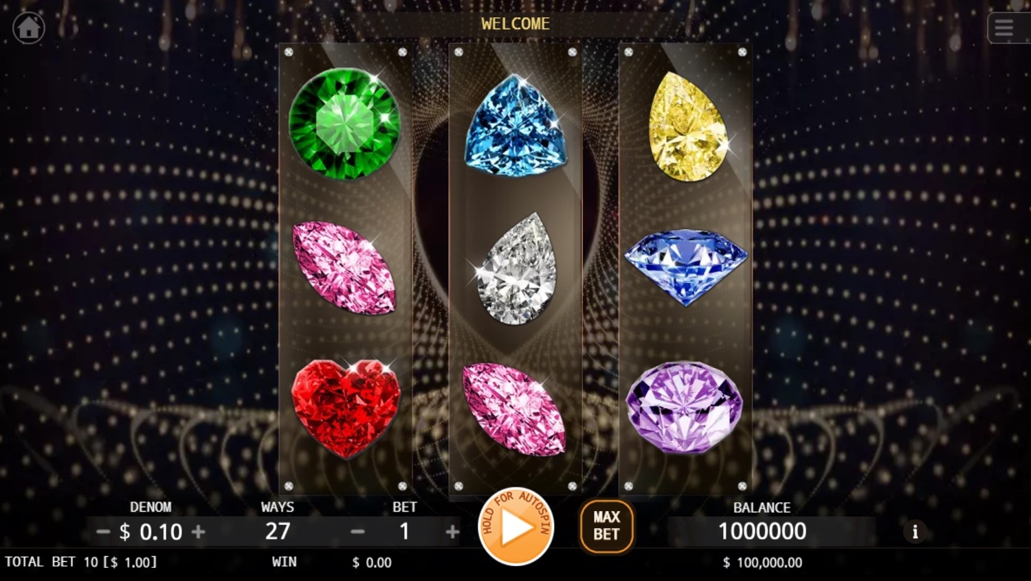 Quick Play Jewels Slot Gameplay