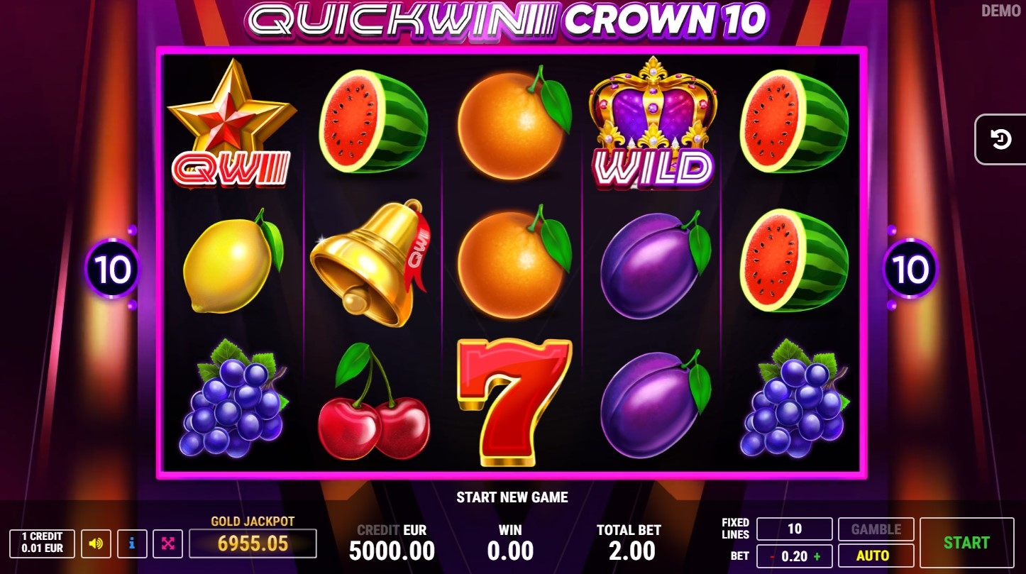 Quick Win Crown 10 Slot Gameplay