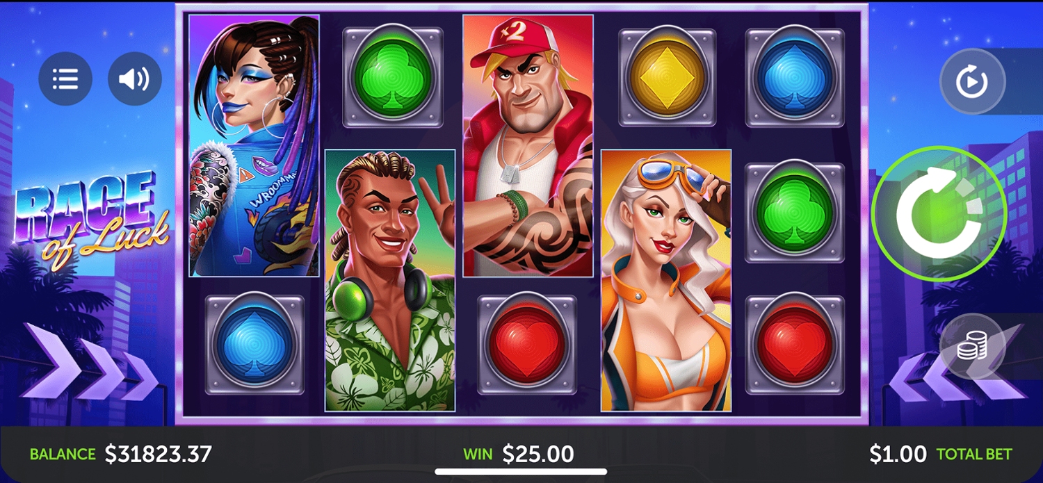 Race of Luck Slot Gameplay