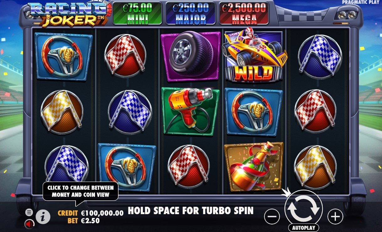 Racing Joker Slot Gameplay