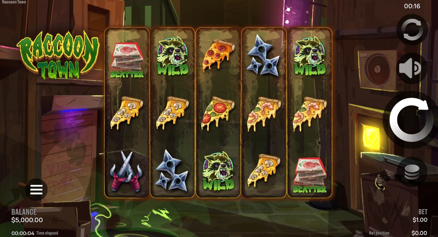 Racoon Town Slot Gameplay