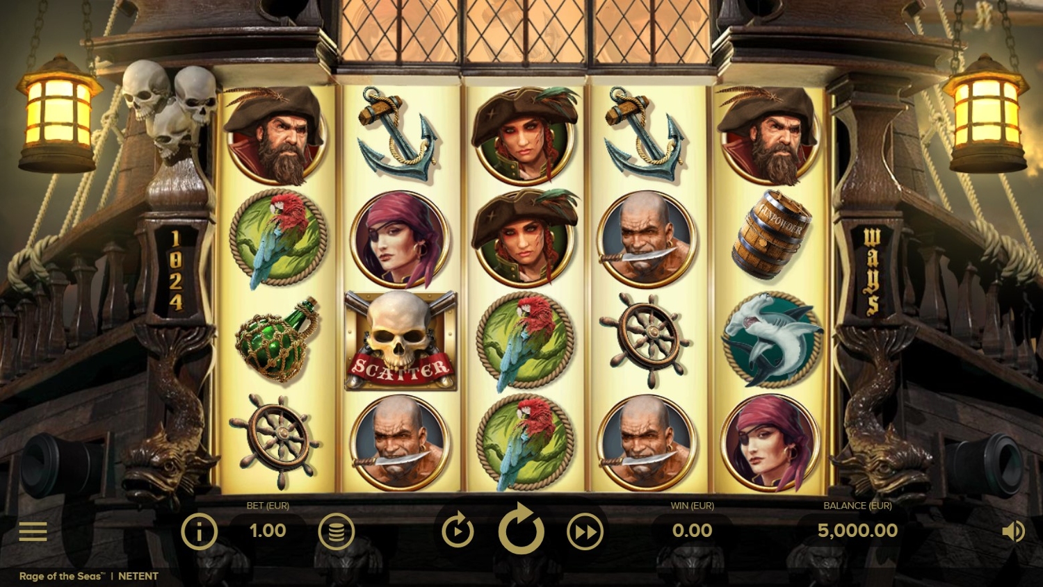 Rage of the Seas Slot Gameplay