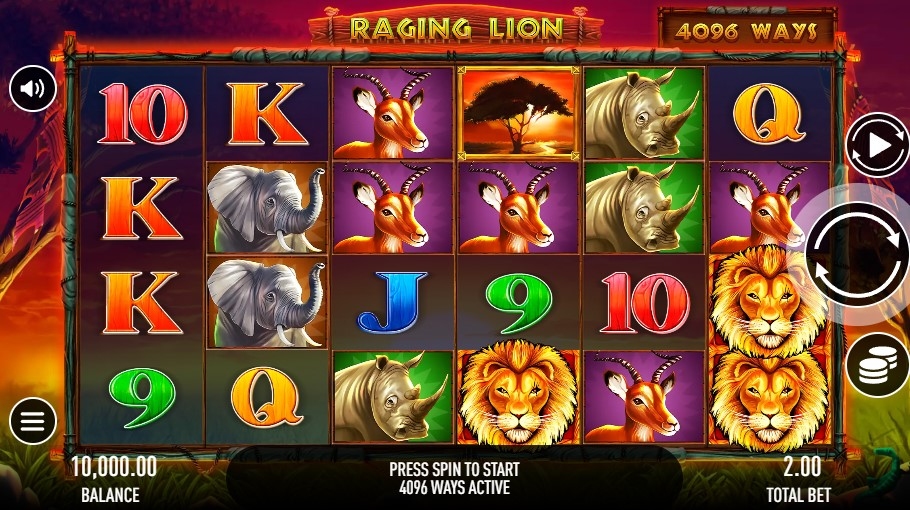 Raging Lion Slot Gameplay