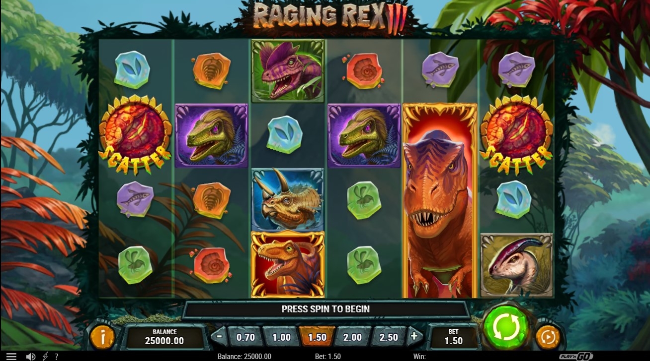 Raging Rex 3 Slot Gameplay