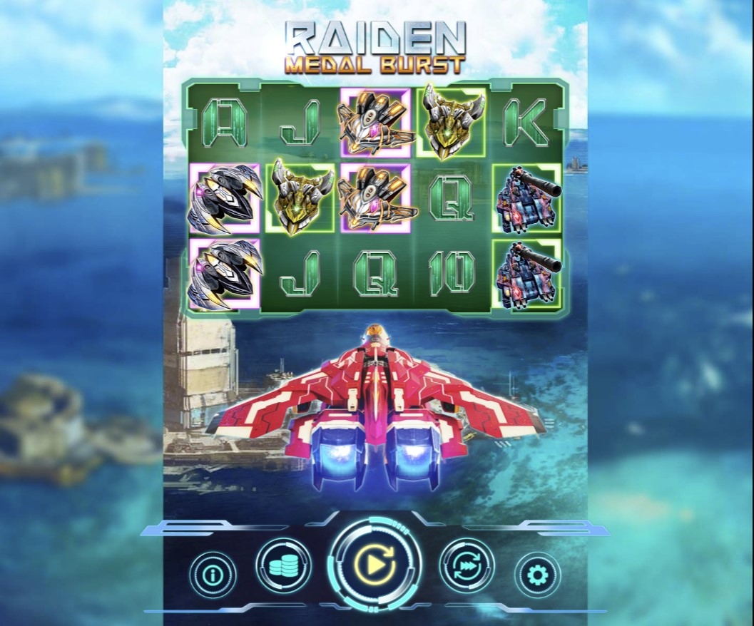 Raiden Medal Slot Gameplay