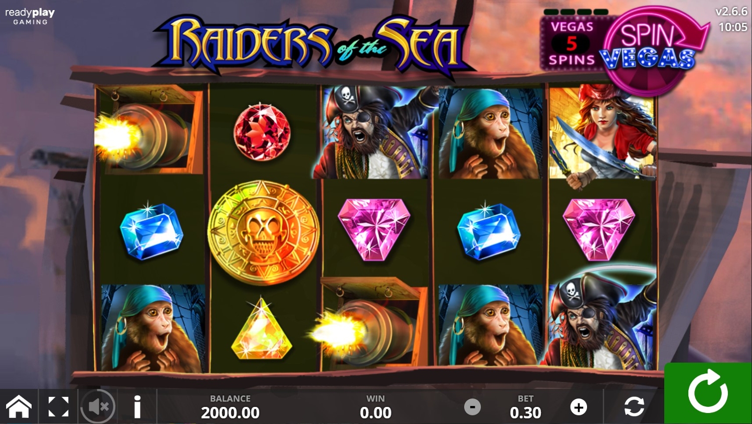 Raiders of the Sea Slot Gameplay