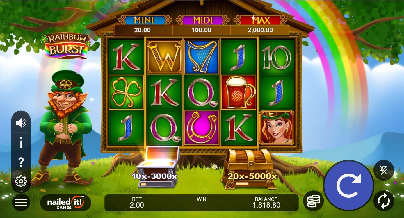 Rainbow Burst Slot Gameplay