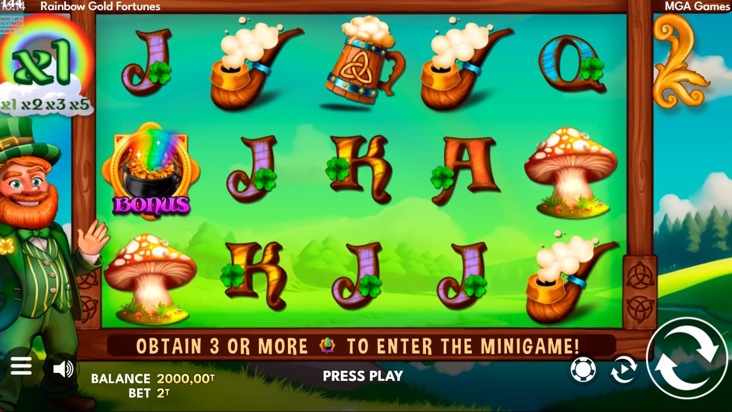 Rainbow Gold Fortunes Slot Gameplay