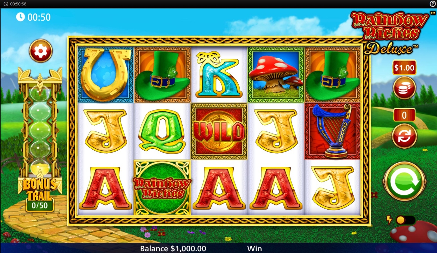 Rainbow Riches Deluxe Slot Gameplay