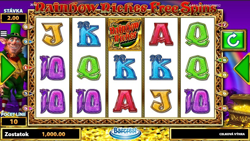 Rainbow Riches Free Spins Slot Gameplay