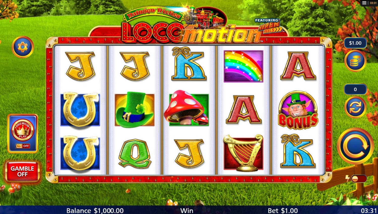 Rainbow Riches Locomotion Slot Gameplay
