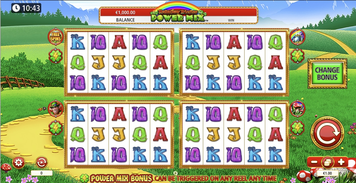 Rainbow Riches Power Mix Slot Gameplay