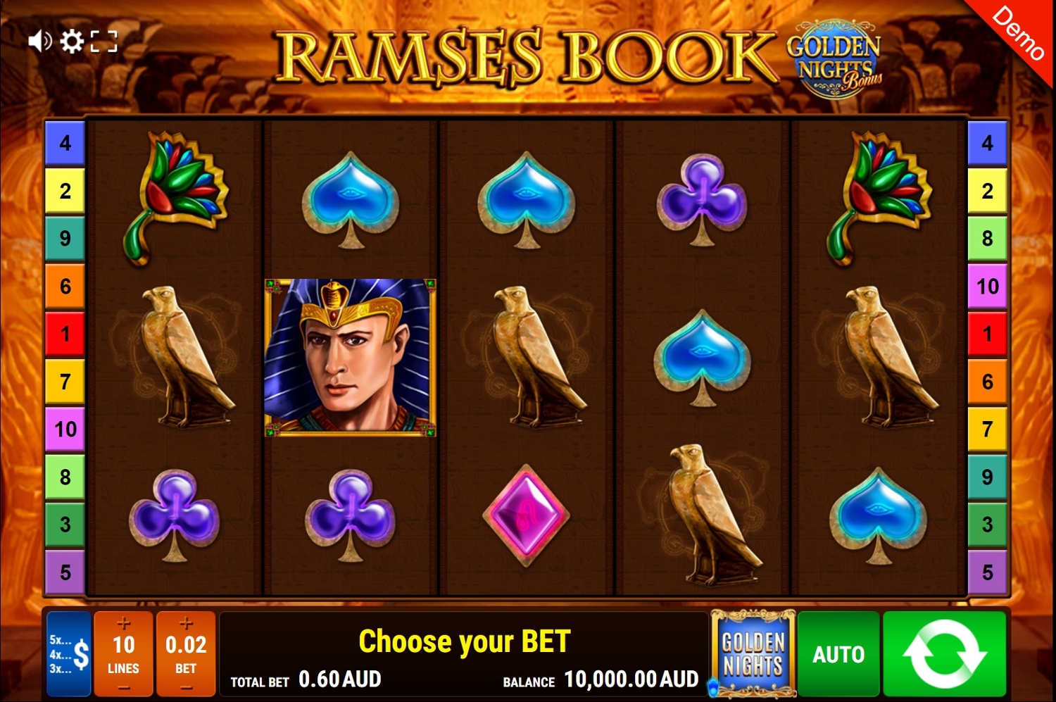 Ramses Book - Golden Nights Bonus Slot Gameplay