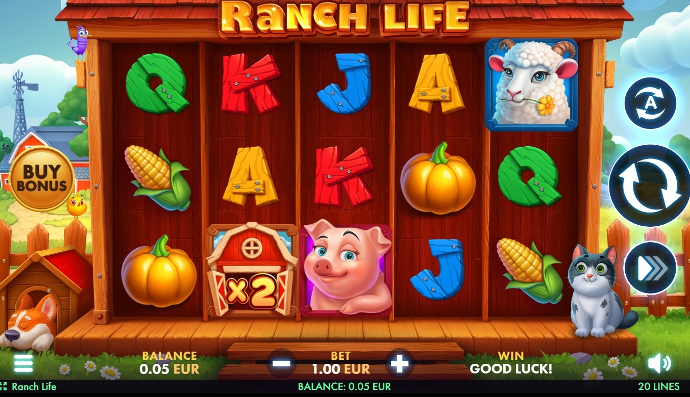 Ranch Life Slot Gameplay