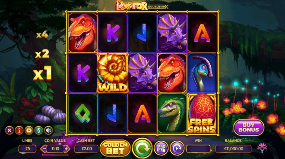 Raptor Slot Gameplay