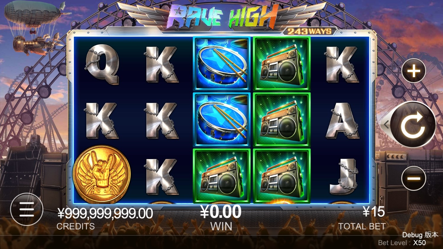 Rave High Slot Gameplay