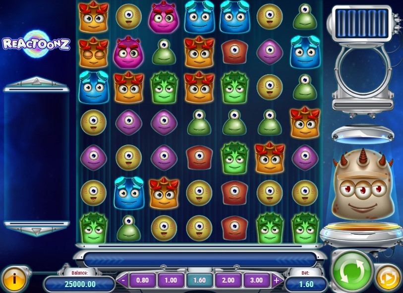 Reactoonz Slot Gameplay