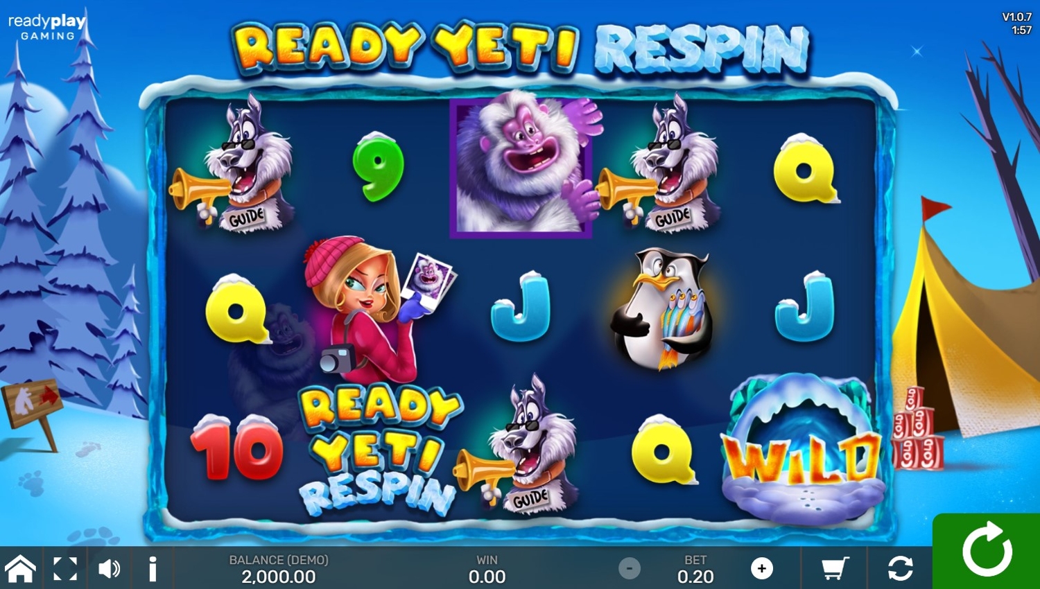 Ready Yeti Respin Slot Gameplay