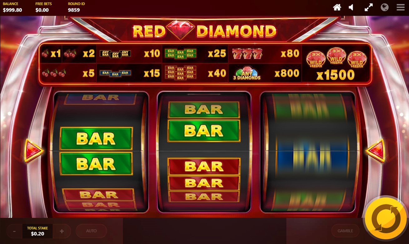 Red Diamond Slot Gameplay
