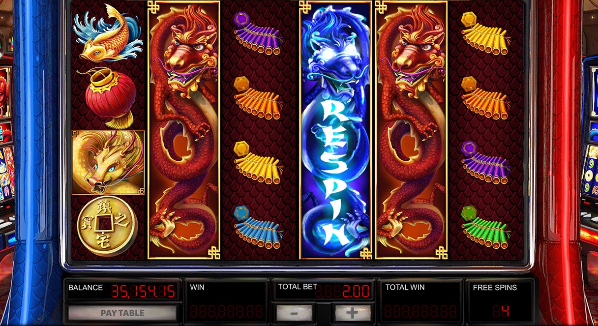 Red Dragon vs Blue Dragon Slot Gameplay
