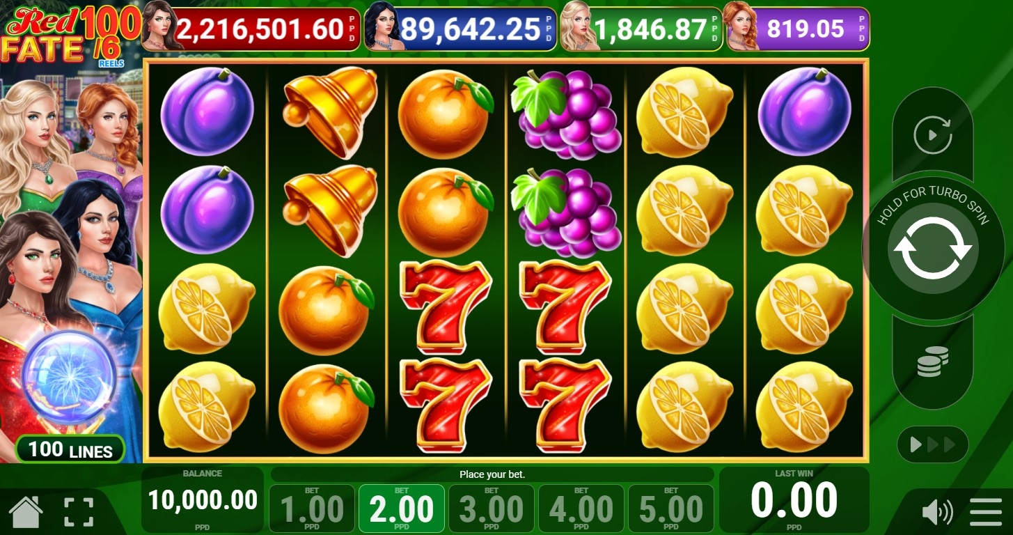 Red Fate 100 slash 6 Slot Gameplay