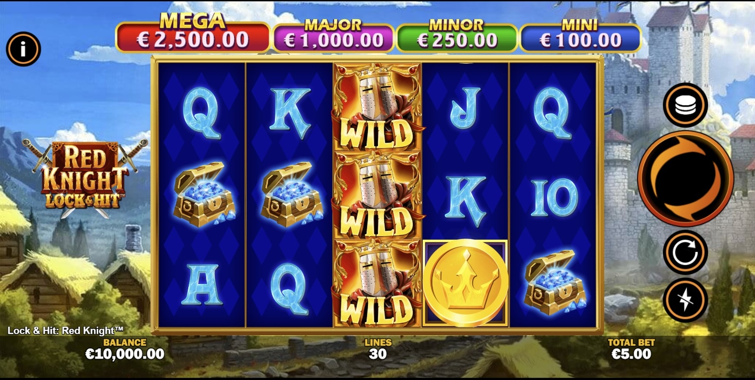 Red Knight: Lock & Hit Slot Gameplay