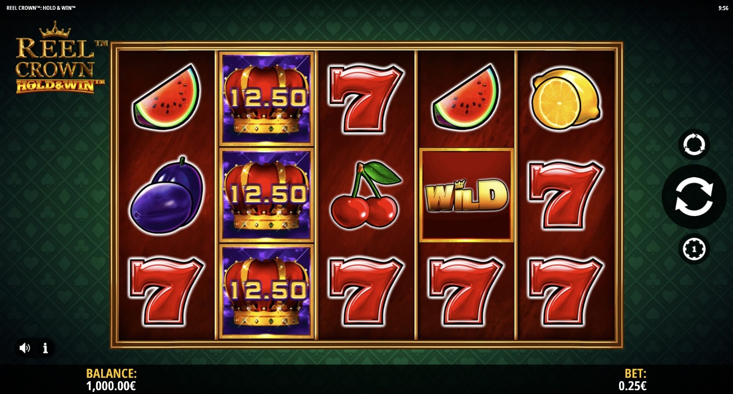 Reel Crown Hold and Win Slot Gameplay