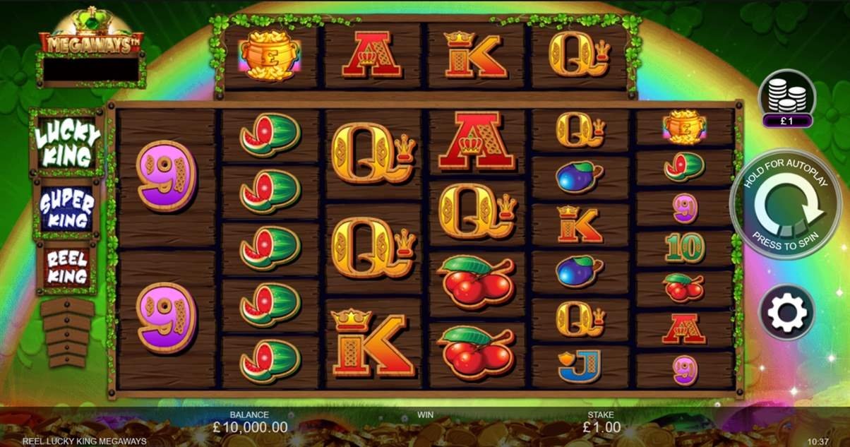 Reel Lucky King Megaways Slot Gameplay
