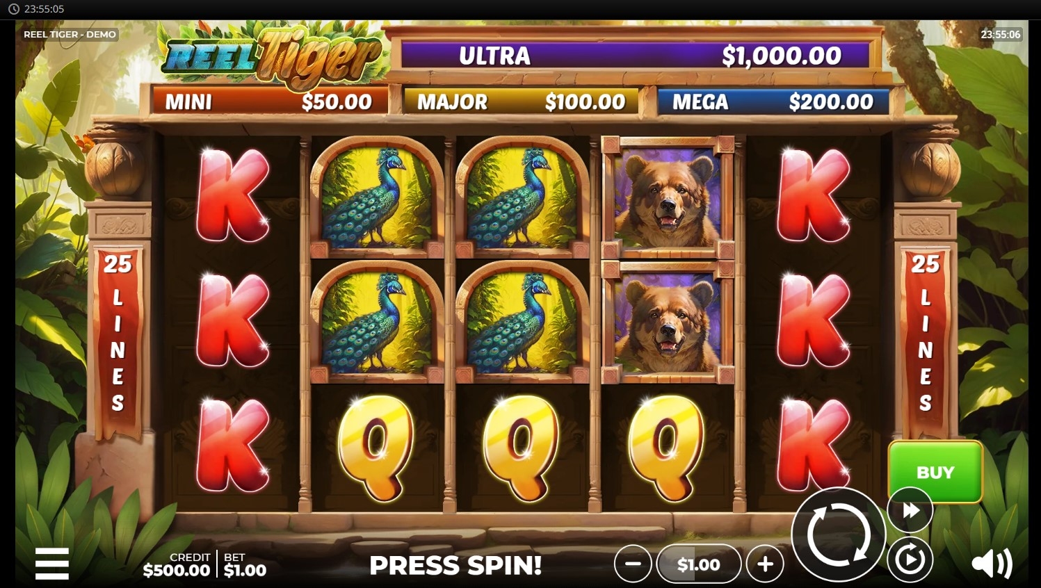 Reel Tiger Slot Gameplay
