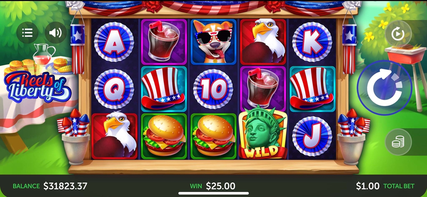 Reels of Liberty Slot Gameplay