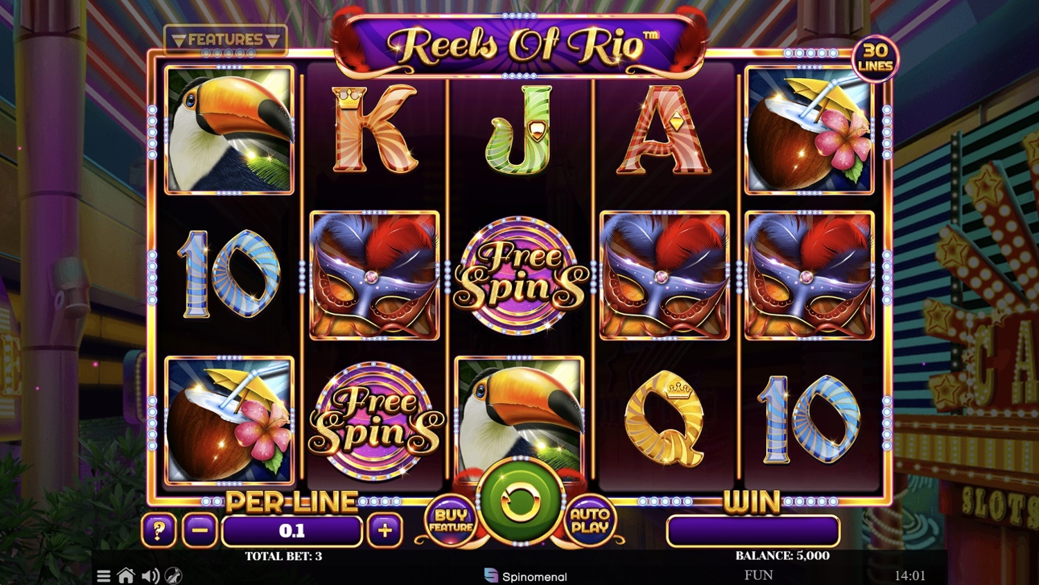 Reels of Rio Slot Gameplay
