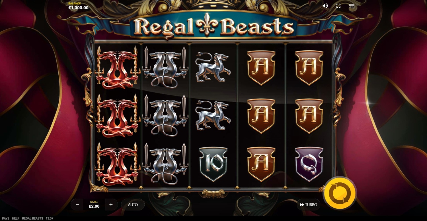 Regal Beasts Slot Gameplay