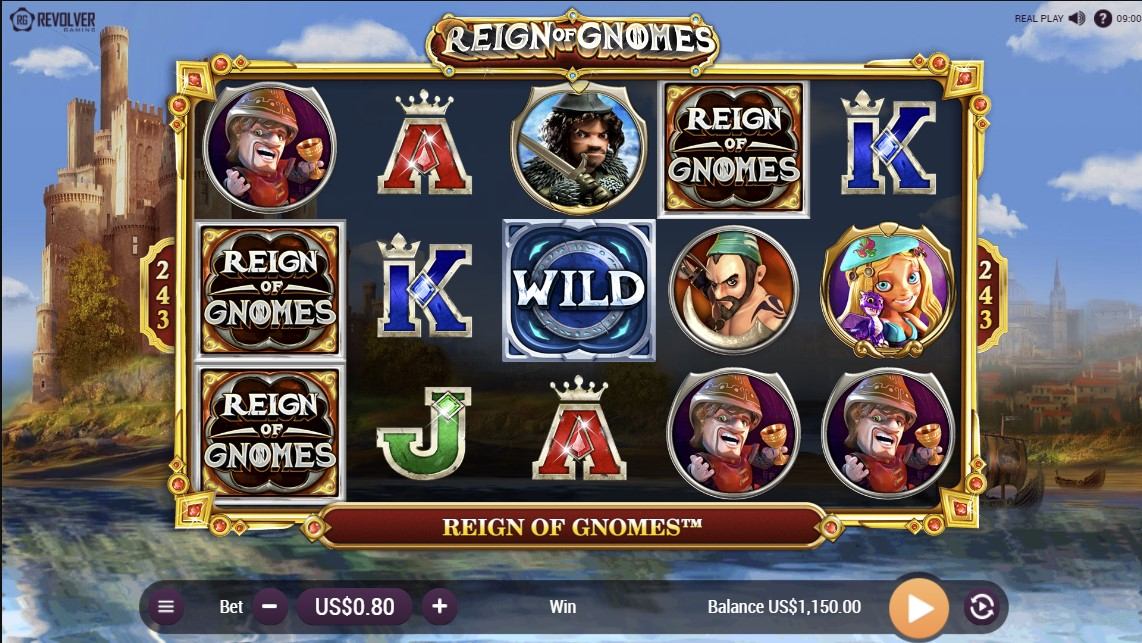 Reign of Gnomes Slot Gameplay