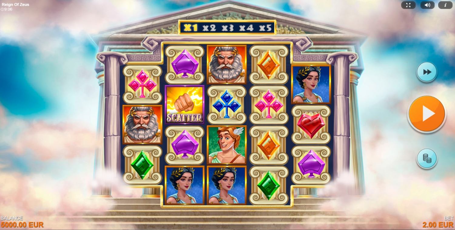 Reign of Zeus Slot Gameplay