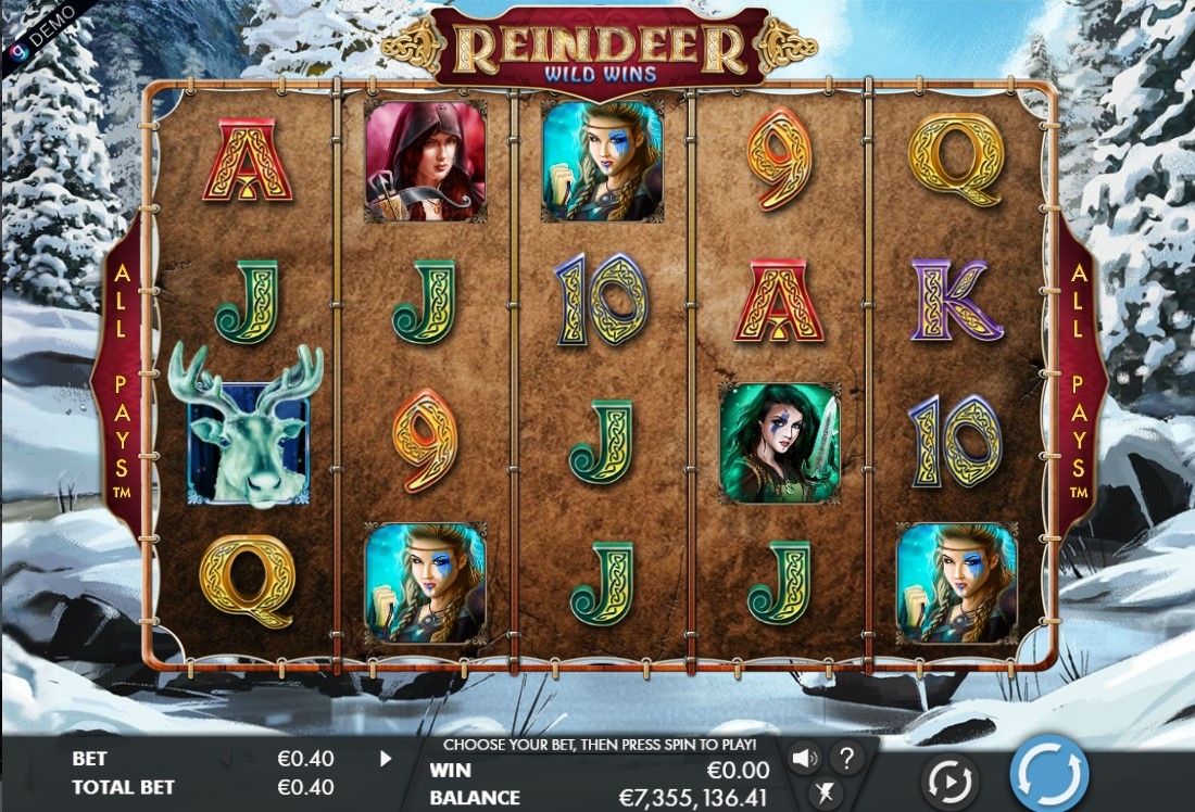Reindeer Wild Wins Slot Gameplay