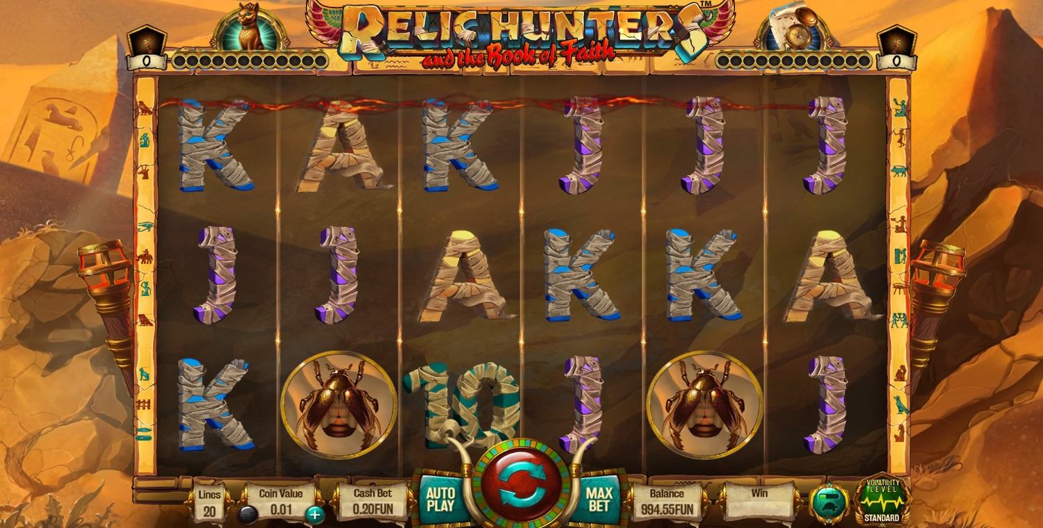 Relic Hunters and the Book of Faith Slot Gameplay
