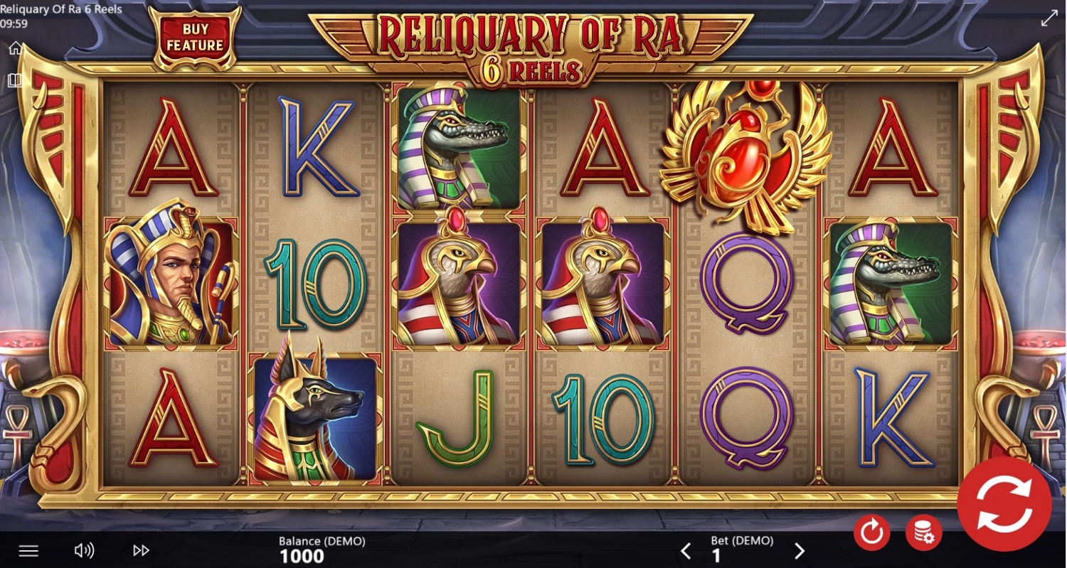 Reliquary Of Ra: 6 Reels Slot Gameplay