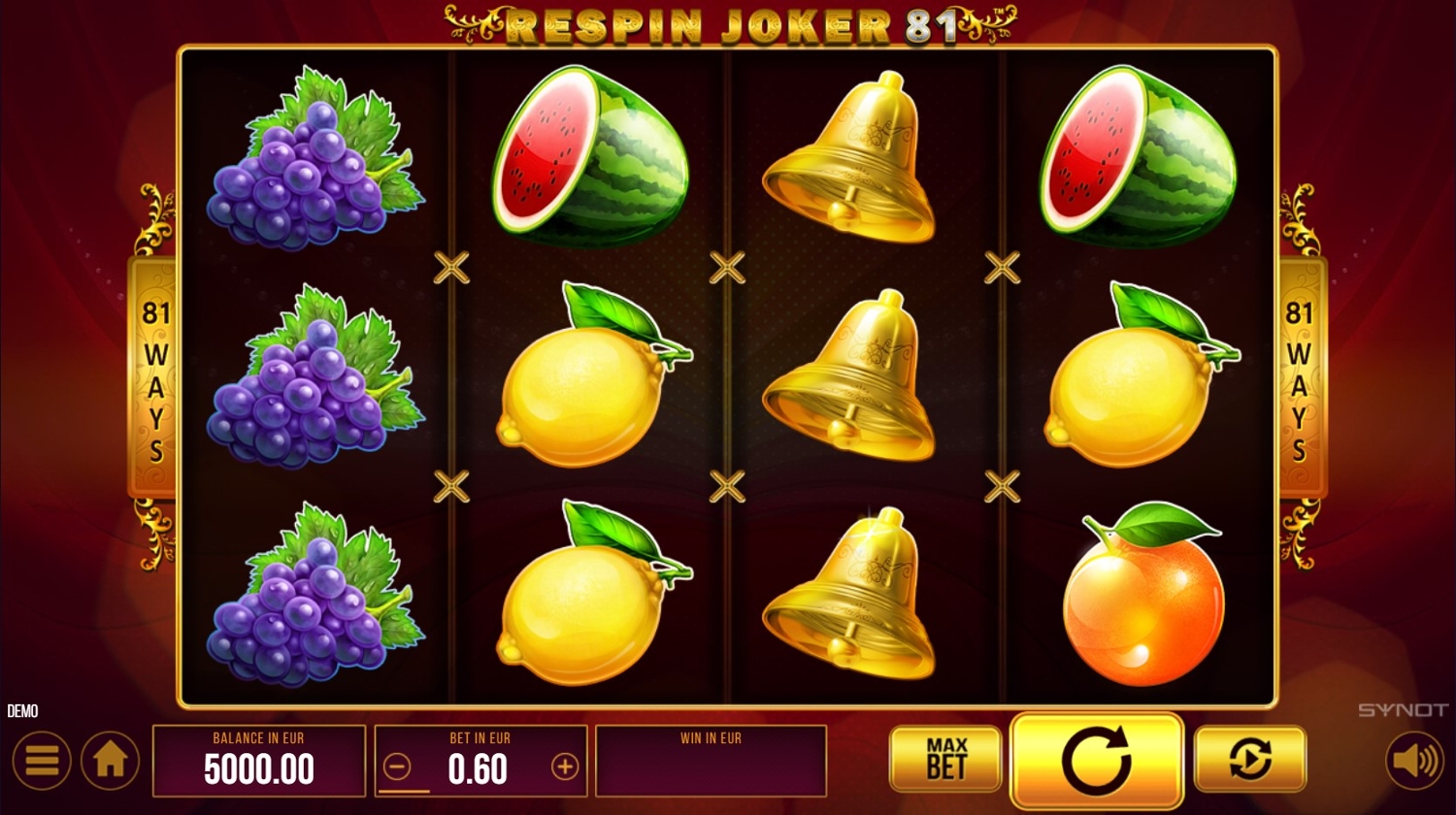 Respin Joker 81 Slot Gameplay