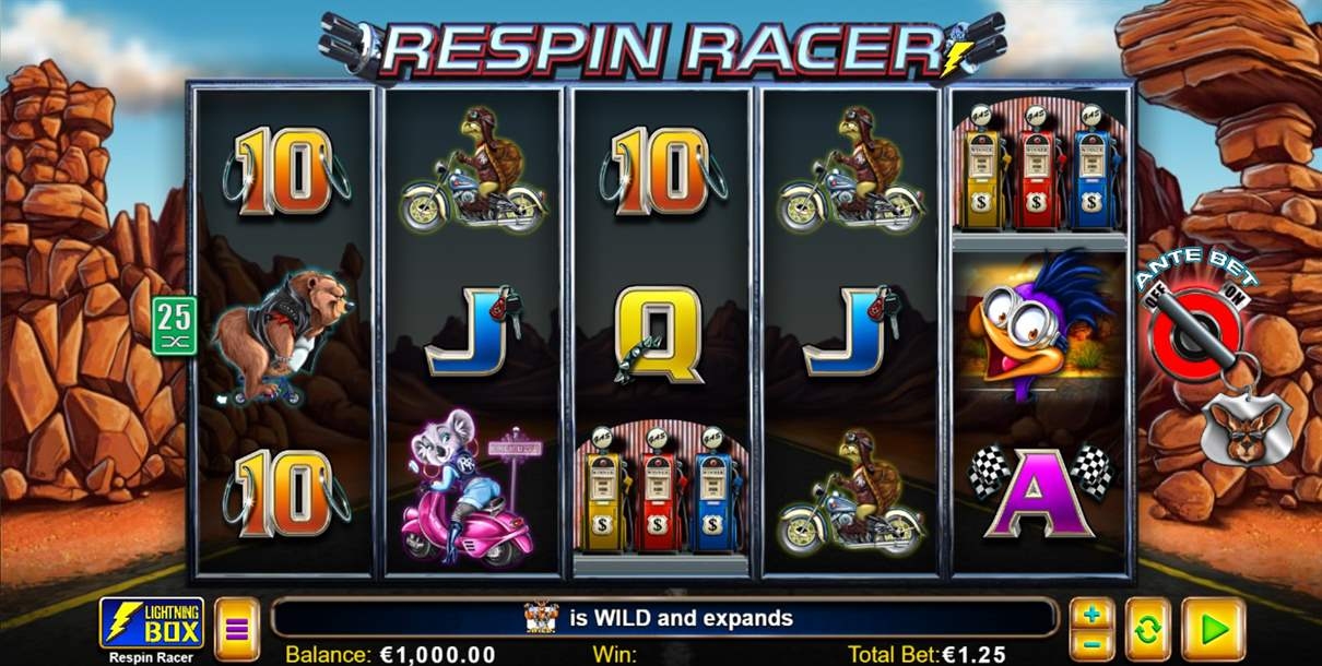 Respin Racer Slot Gameplay