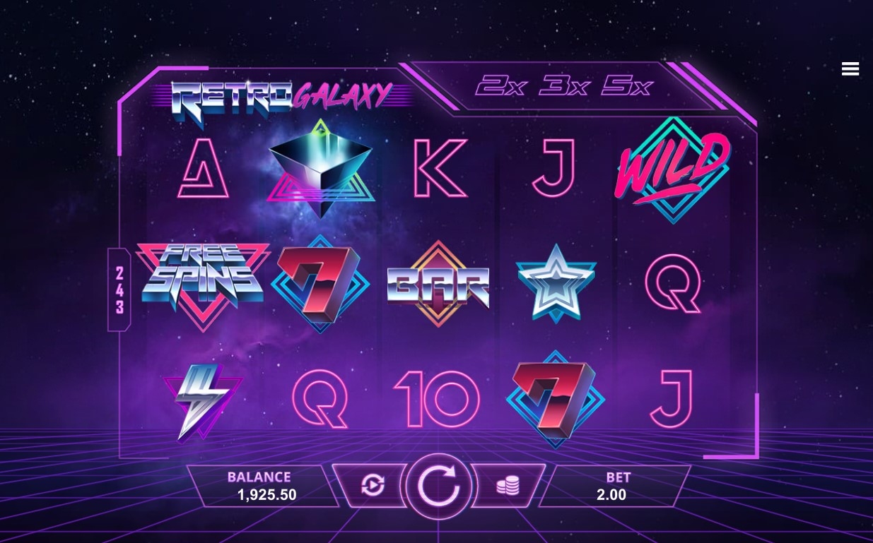 Retro Galaxy Slot Gameplay