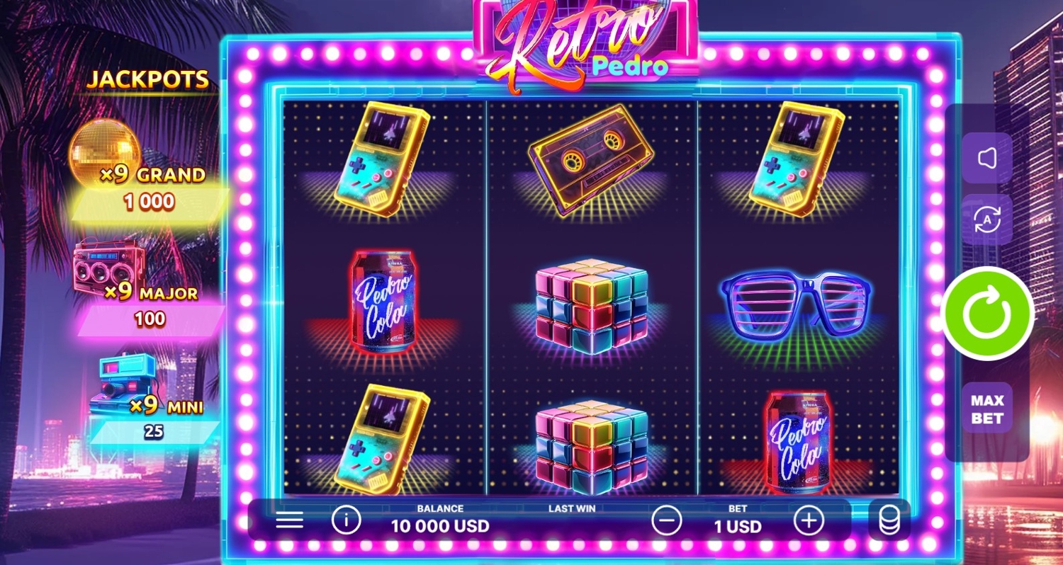 Retro Pedro Slot Gameplay
