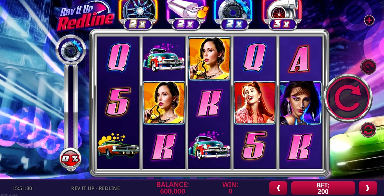 Rev it Up Redline Slot Gameplay