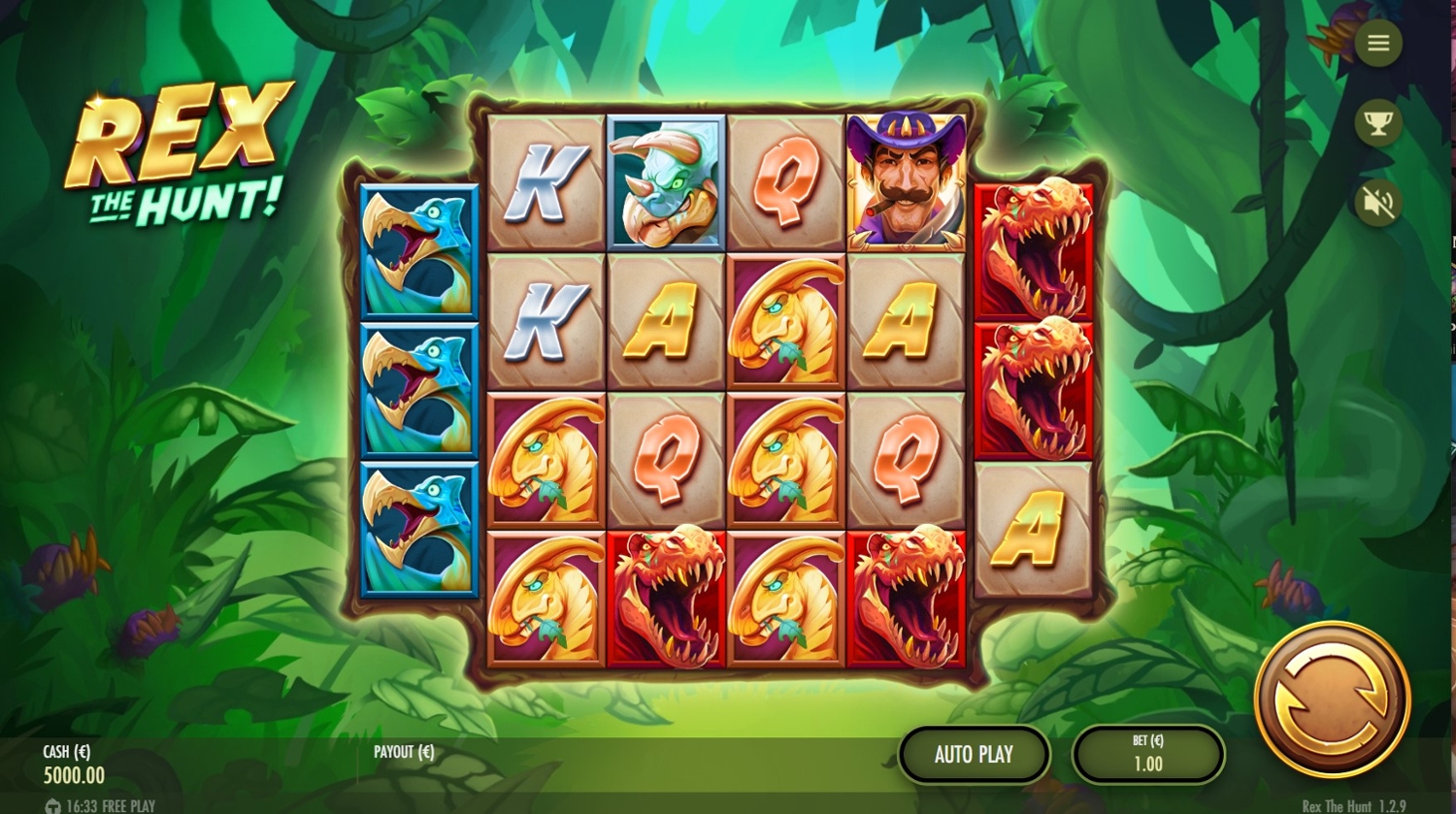 Rex the Hunt Slot Gameplay