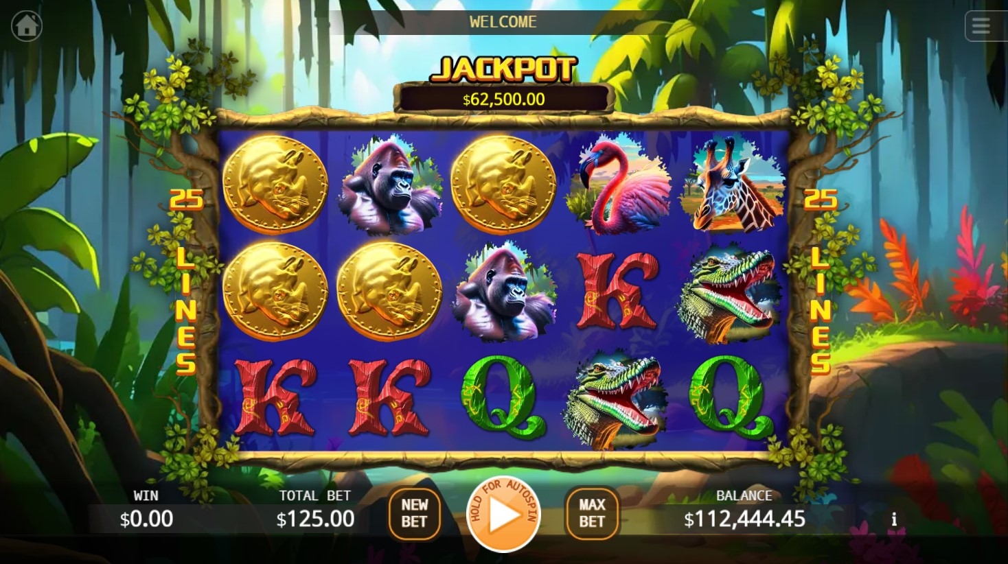 Rhino Coin Slot Gameplay