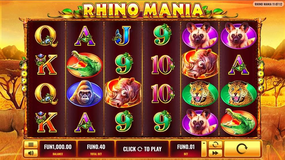 Rhino Mania Slot Gameplay
